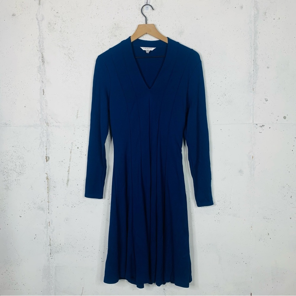 LK Bennett Aviana Ponte Knit Royal Blue Dress Size 8